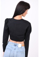Women Blouse Vero Moda Vmuscharlotte Wrap Short Black